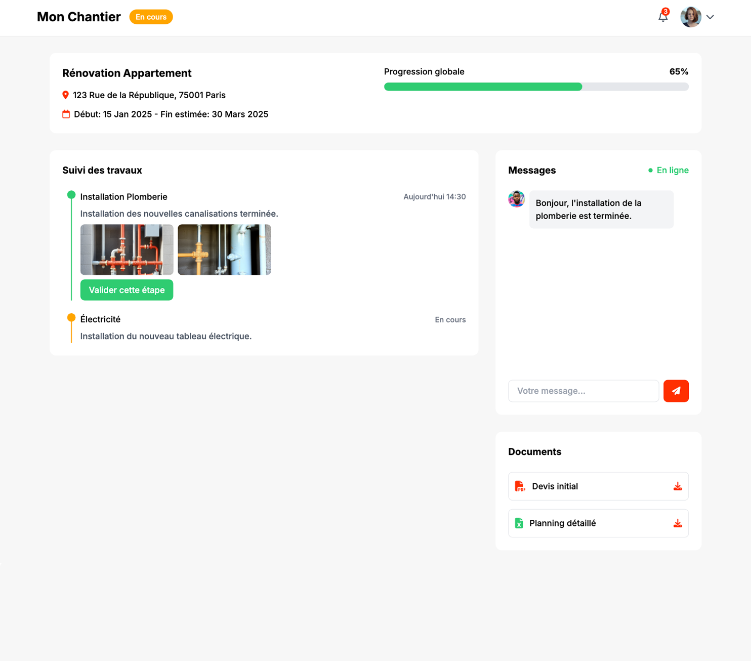 Vue client